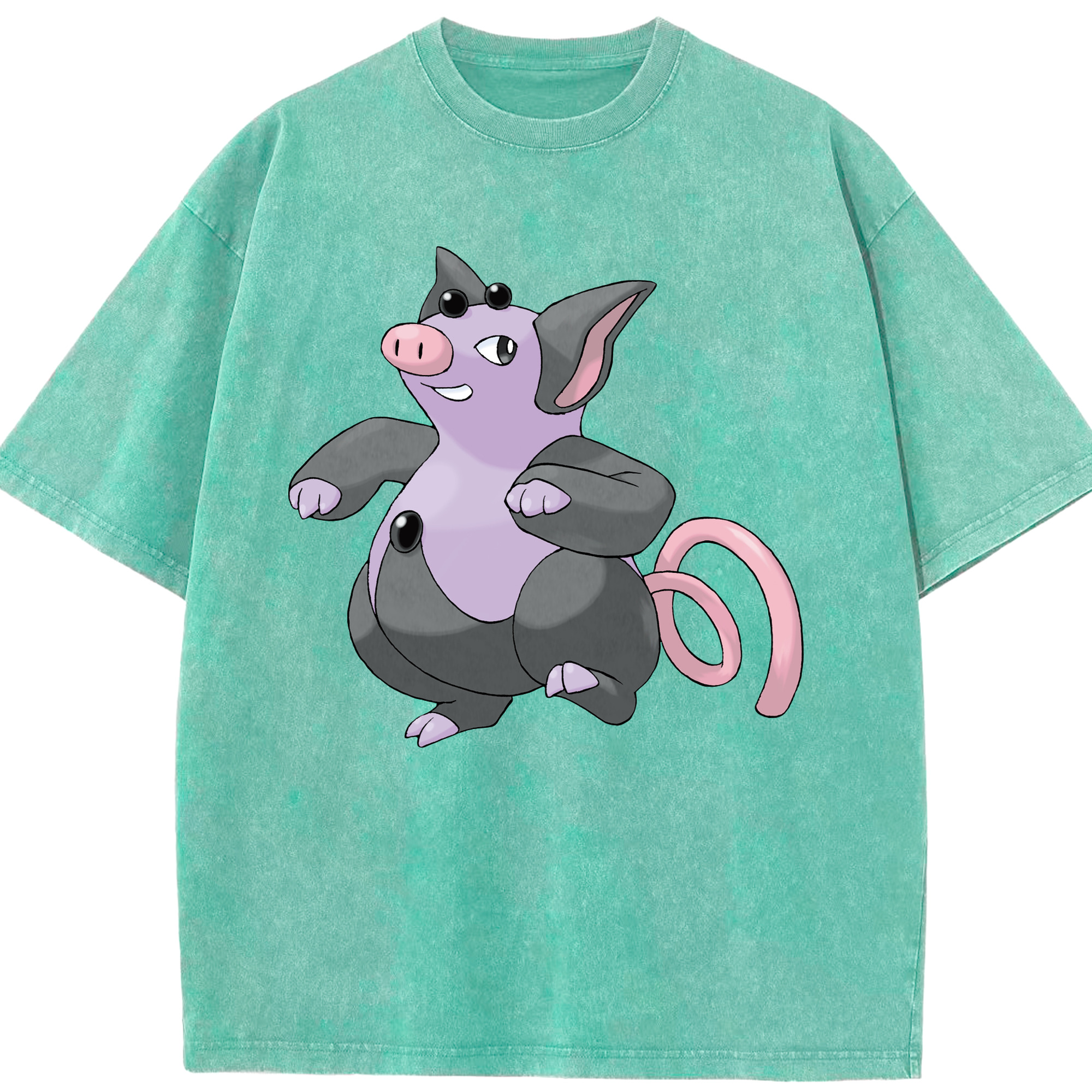 （画像用） ポケットモンスター Pokémon 綿100% ヴィンテージ風 半袖Tシャツ（フロントプリント）